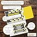 1000 Cashier Depot - Hotel Key Card Sleeves, Welcome Guest Design, White 24lb Paper, 2 3/8 x 3 1/2 Inches, Gray Yellow Print, 1000 Count