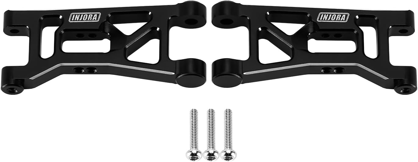 INJORA Aluminum Front Rear Suspension Arms, Front Steering Knuckles, Caster Blocks C Hubs and Rear Hubs for Buggy Losi Micro-B/Micro-T Upgrade