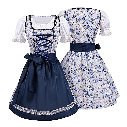 Robe dirndl femme grande taille et costume médiéval de bridesmaid longue