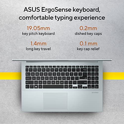 Image of ASUS Vivobook Go 15 (2026), AMD Ryzen 3 7320U, AMD Radeon iGPU,8GB, 512GB, FHD, 15.6 inch, (39.6 cm),Windows 11, M365 Basic(1 Year)* Office 2024, Green Gray, 1.63 Kg, E1504FA-BQ2323WS, Thin & Light Laptop