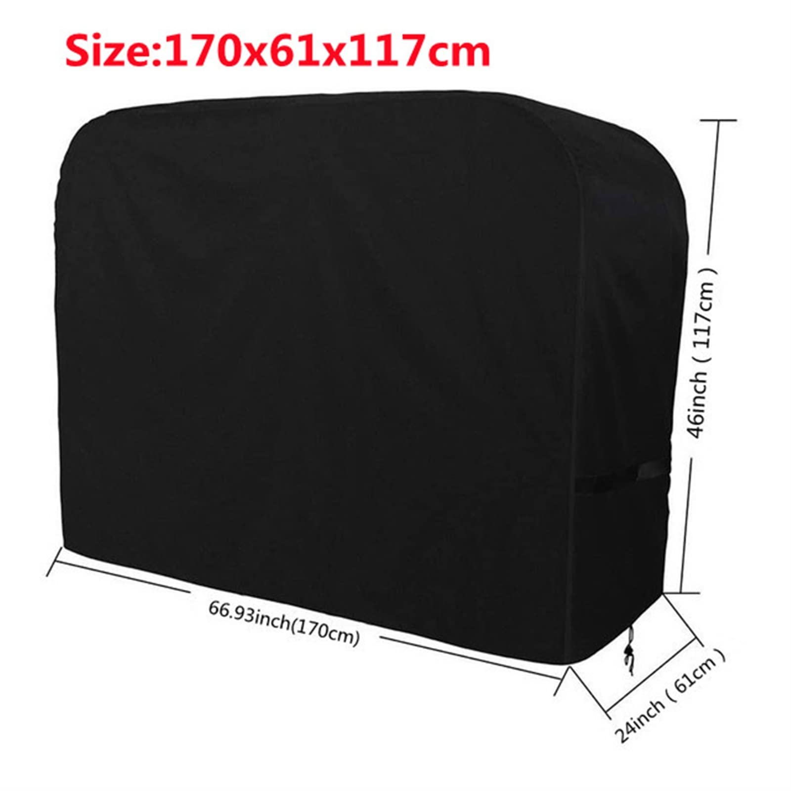 Copertura per Barbecue in Tessuto Oxford 420D, Resistente, Antipolvere, Impermeabile, con Rivestimento in PVC, antistrappo, Protettiva per Barbecue.