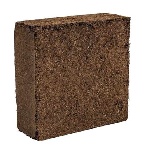 BRICOMED | COCOPEAT-Block 5KG | Fibra De Coco para Plantas | Turba De Fibra De Coco 100% Natural | Retiene La Humedad Y Fortalece Las Raíces| Sustrato De Coco para Plantas Naturales
