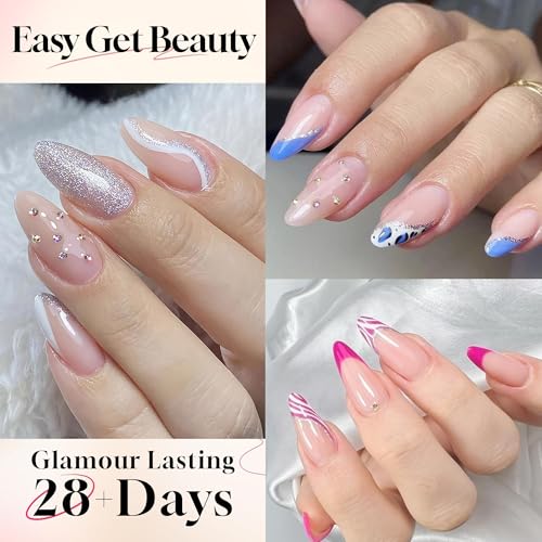 Image of UNA GELLA Medium Almond Gel Nail Tips: Full Matte Almond Shape Nail Tips Half Cover 216pcs Medium Almonds Press On Nails DIY Salon for Fake Acrylic False Nails 12 Sizes, Saving Design Gelly Tips