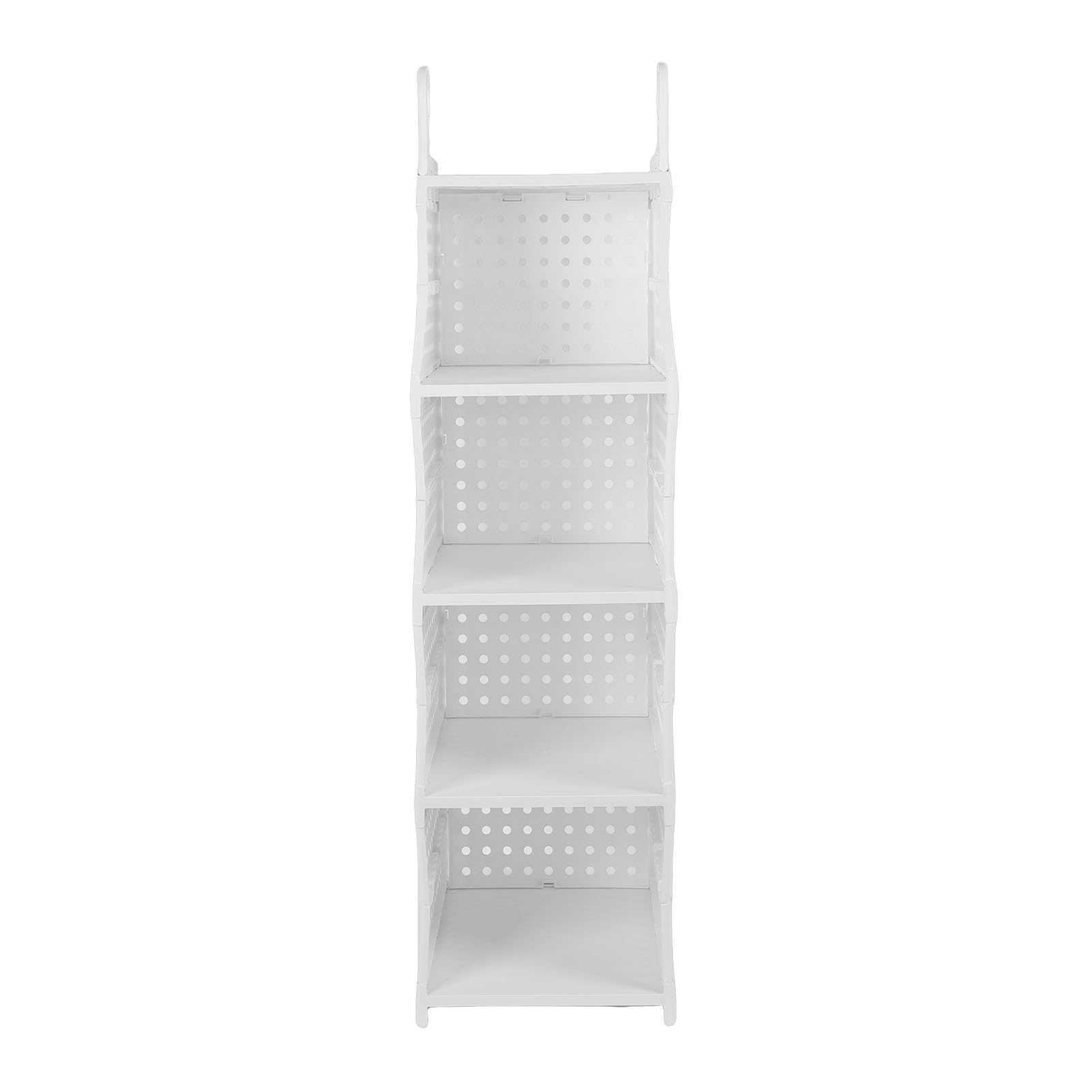 Organizador colgante para armario, cesta de almacenamiento plegable de gran capacidad para dormitorio, lavandería, dormitorio (4 Layers)