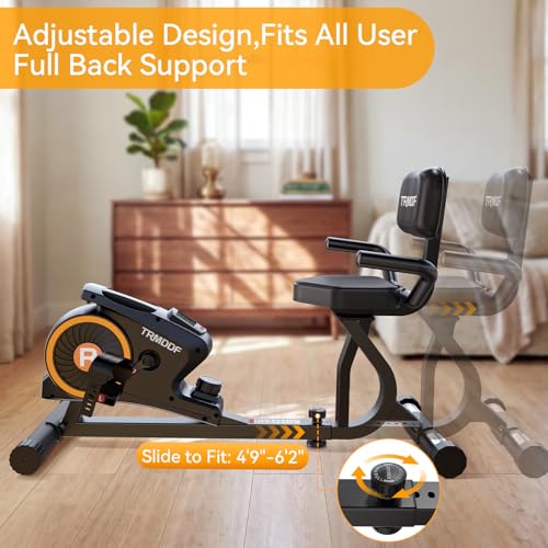Image of Recumbent Exercise Bike with Magnetic Resistance for Home