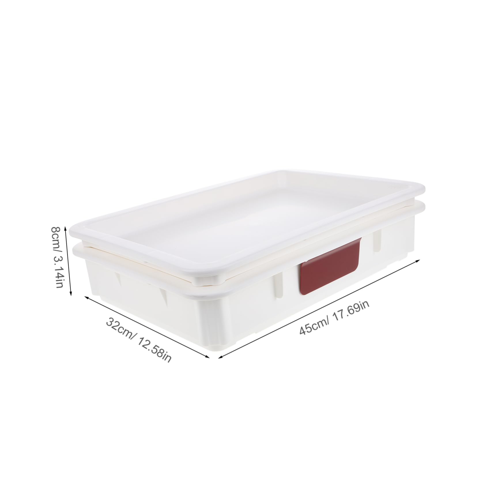 HOLIDYOYO Refrigerator Dough Storage Container Pizza Dough Proofing Box Lid Airtight Pizza Slice Storage Stackable Lids Easy Handling