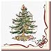 C.R. Gibson Beverage Napkins, Christmas Holly and Ribbon