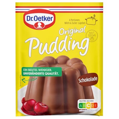 Schokolade - Original Pudding - 2 sachets - Pudding en poudre au Chocolat - Préparation Crémeuse et Délicieuse - Idéale pour Desserts Gourmands et...