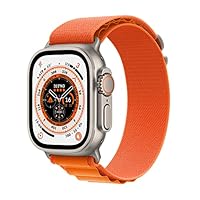 Apple Watch Ultra (GPS + Cellular, Cassa 49mm) Smartwatch con robusta cassa in titanio e Alpine Loop...