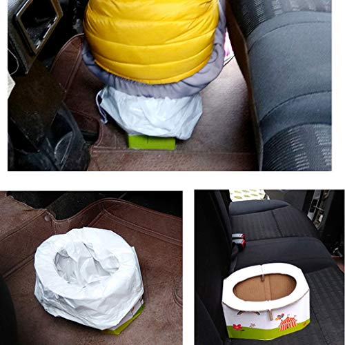 Potty Seat voor peuters Draagbaar Toilet KINDERPOTJE Foldable Travel Onboard Emergency Toiletten Pittige training (Size… - Afbeelding 5