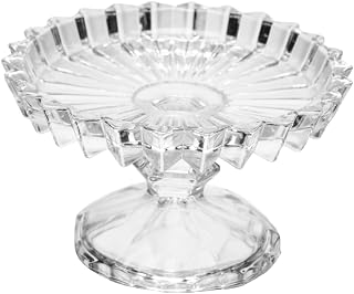 WOLFF - Prato com Pé Geneva 14cm x 14cm x 8cm Cristal