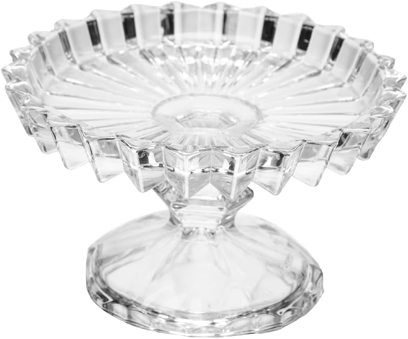 WOLFF - Prato com Pé Geneva 14cm x 14cm x 8cm Cristal