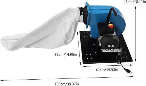 Miniatura 5 de Xuthusman 1 paquete de colector de polvo de filtración de bolsas de 30 micrones, 550CFM, potable, 14.8 galones, con bolsa blanca de 110 V 750 W