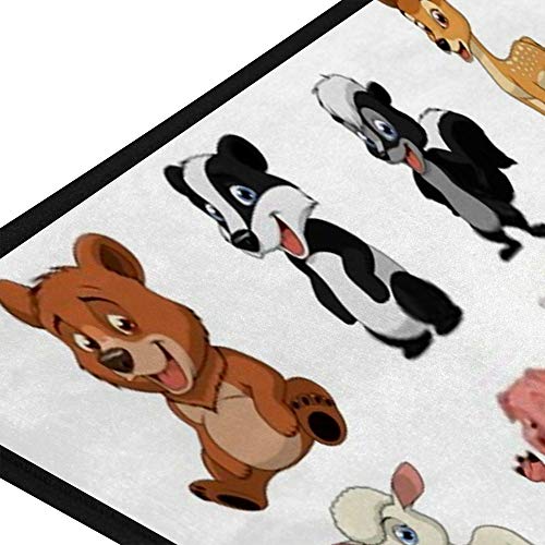 Tapis de cuisine panda antidérapant et sécurisé en polyester doux - 6