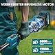 3-IN-1 Rasentrimmer mit Akku, 12000RPM Akku Freischneider mit 2X 5200mAh Batterien, Rasentrimmer Elektrisch für Brushless Front-Motor, 26cm Schnittbreite, 3 Arten Klingen für Garten, Hof