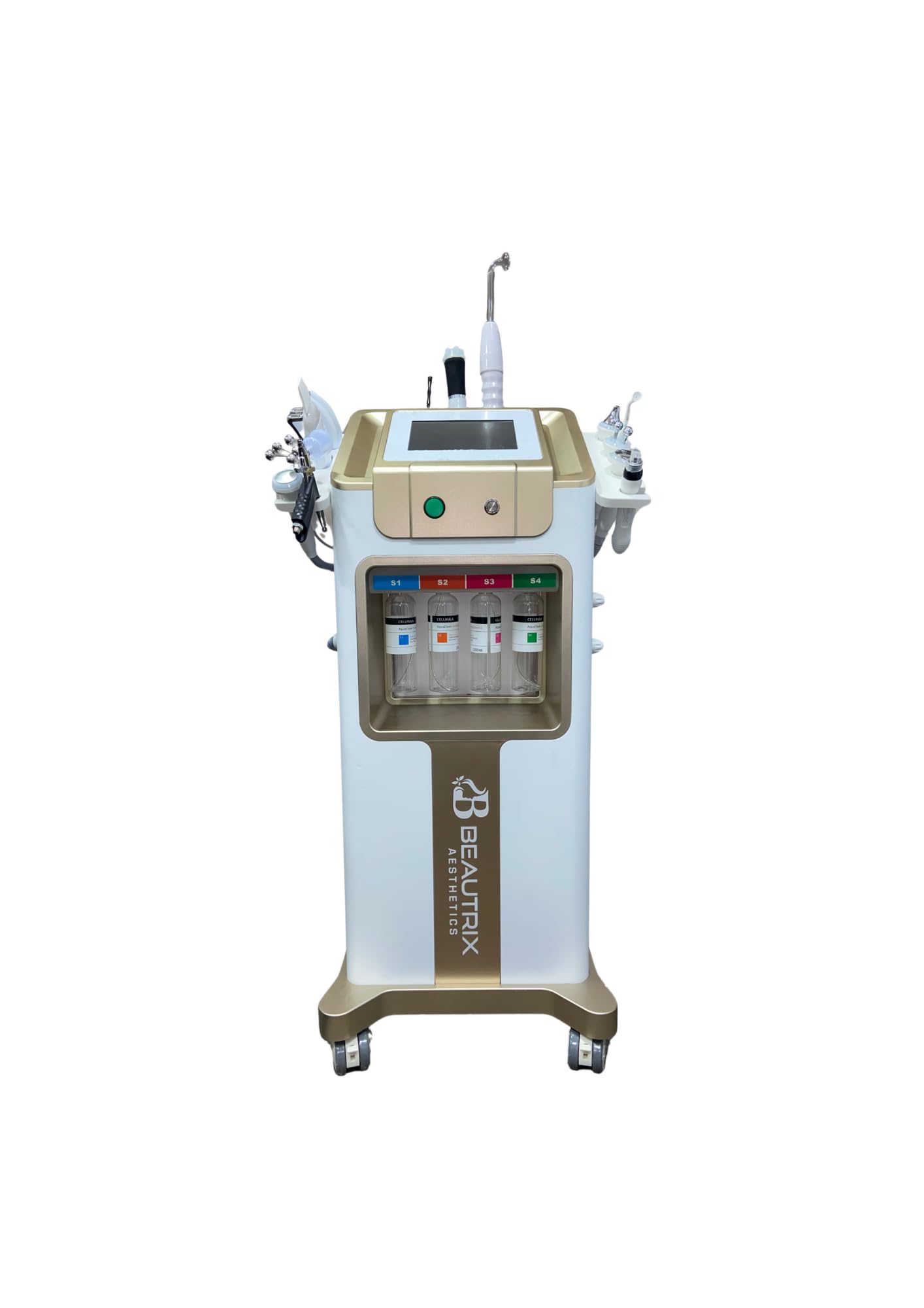 13 in 1 Hydra Facial Machine, Multi-Function Skin Care Device with RF Therapy, Ultrasonic and Diamond Dermabrasion (1 Year Warranty)