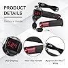 1 Pair EBike Throttle Grip, Universal Electric Bicycle Throttle Grip with LCD Battery Voltage Display Key Knock 12V-84V E-Bike Throttle Handle Grips Twist Throttle Grip, Fit for 22mm Bar(Red) #4