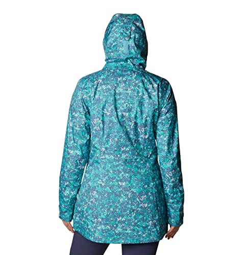 Columbia Women's Splash A Little Ii Jacket, Sea Wave Dotty Disguise Print, Large #TOP1