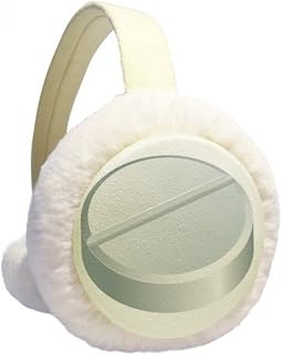 Health Care Products Protetor de orelhas de inverno com padrão de pílulas brancas para uso externo