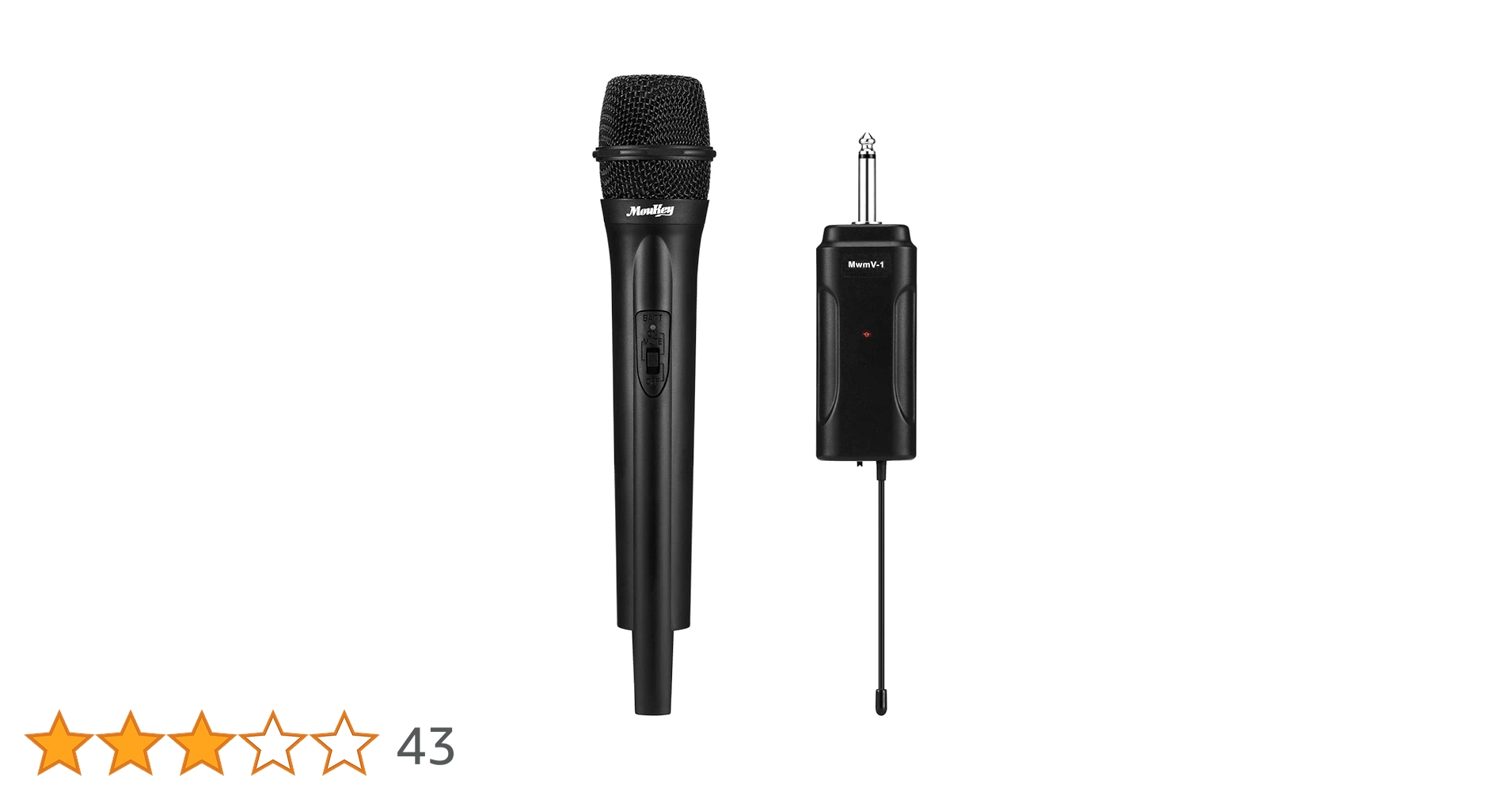 Amazon.co.jp: Moukey ワイヤレスマイク ダイナミック VHFコードレス