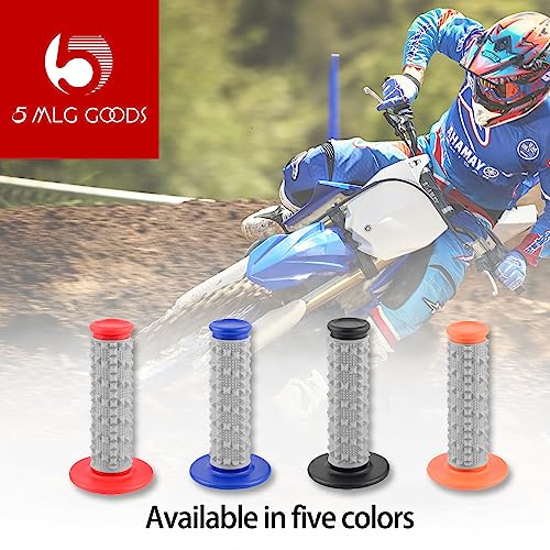 Dirtbike Grips, 5Mlggoods Dirt Bike Atv Handlebar Grips, Universal Motorcycle Powersports 7/8 Rubber Handlebar Hand Grips (Orange) #TOP1