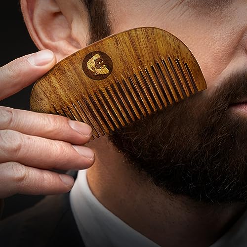 Image of BEARDO Softner & Godfather Gel Beard Wash For Men, 100Ml & Compact Wooden Comb
