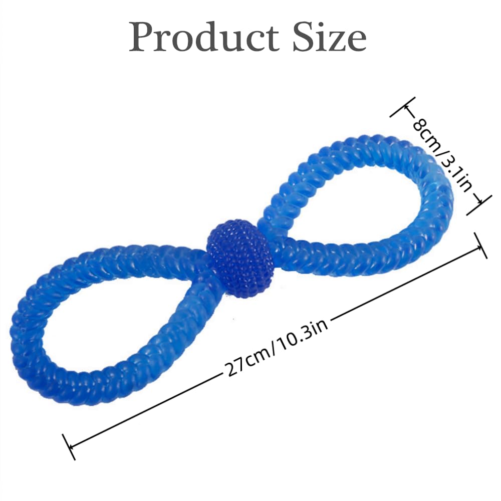 Euliber 2 PCS Doggy Durable Chew toy Durable Dog Chew Toy Dental Care A Chew Stick for Teething Puppies Washable Flexible Floating Swimming Pool Dog Toy (Medium/One) - Image 4