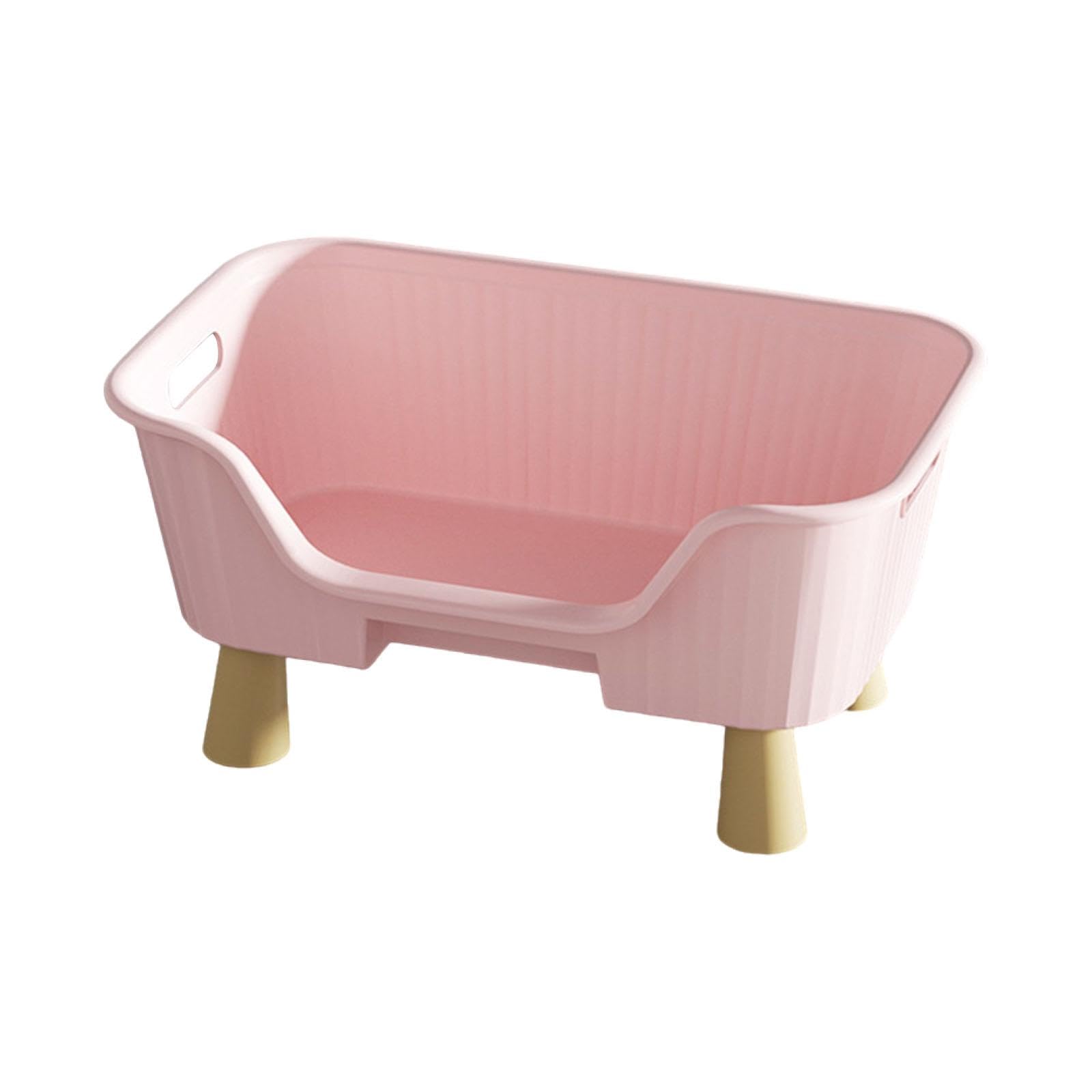 Nid surélevé pour chatons : mobilier de jardin rose idéal pour la terrasse