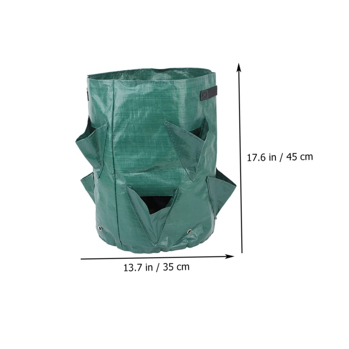 HANABASS 2 Series Bolsa De Plantación De Fresas PE De Unidades De Accesorios De Jardinería Colgantes Fomentan El Crecimiento Vegetal Ventilación De 2 Piezas*2