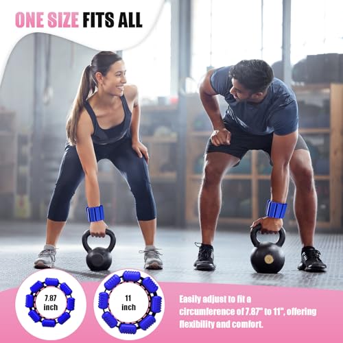 Image of Pilates Wrist Ankle Weights for Women, Wearable Strong Arm & Leg Weights Set of 2(1 lb /2.2 lbs Each), Adjustable Ankle Weights for Walking, Yoga, Dance, Barre, Gym