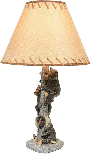 Vista 159 de BLACK FOREST DECOR Antler Lodge Uplight Lámpara - Lámpara rústica de Lodge con globo de vidrio sembrado