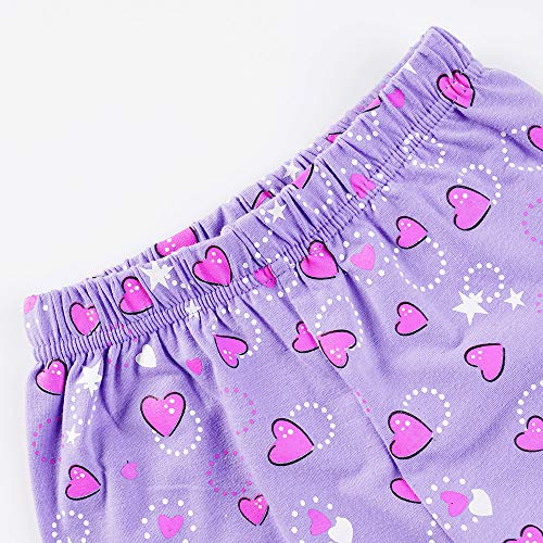 Little Girls Summer Pajamas Unicorn Short Sleeve 100% Cotton Sleepwear 2 Pieces Toddler Pjs Children Clothes Kids Jammies Sets Size 3T