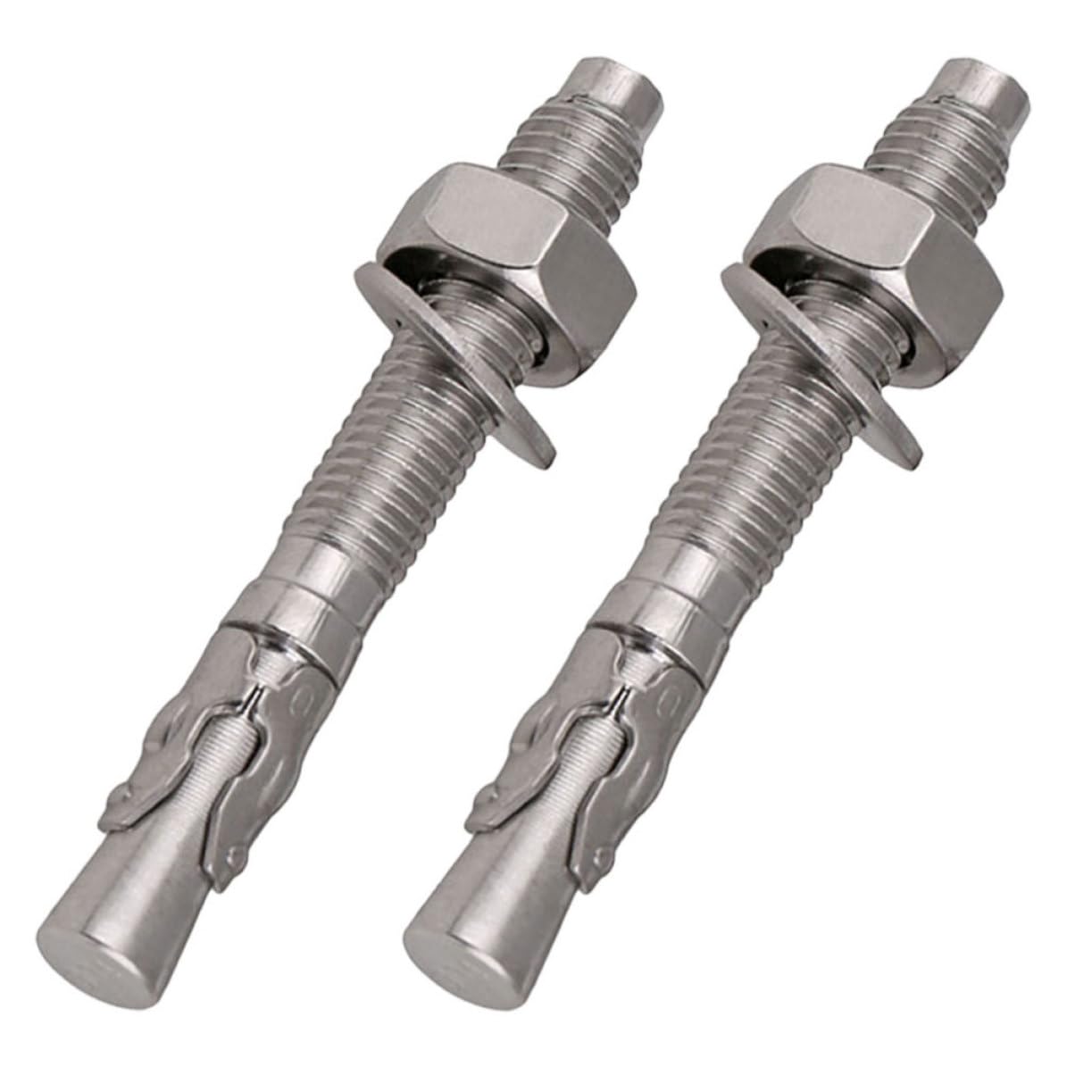 2pcs Concrete Wedge Anchors for Outdoor Concrete Projects 304
