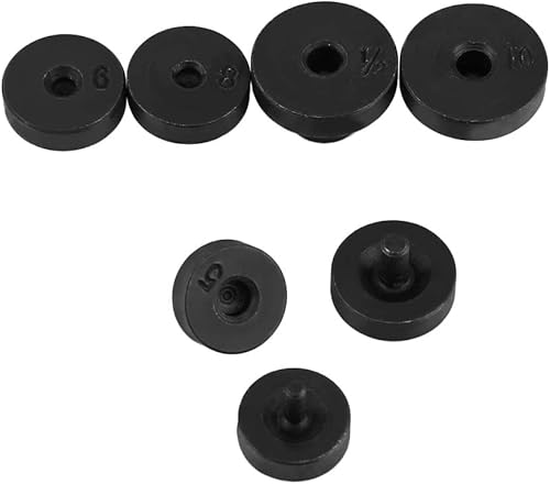 Miniatura 9 de Kit de herramientas de abocinación 9 piezas, kit de herramientas de abocinación de tubos, kit de reparación de tubos, incluye troqueles de separador