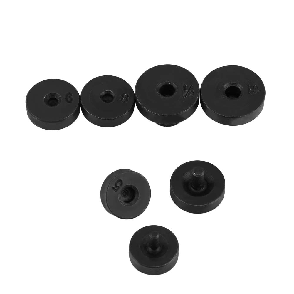 Kit di Strumenti per Svasatura Tubi 9 Pezzi Svasatura per Riparazione Tubi con Stampi per Divaricatori a Morsetto Bordo Liscio Ampiamente Usato per Tubi in Rame, Ottone e Alluminio