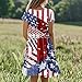 Fourth of July Dresses for Women Graphic Independence Day Maternity O Neck Fashion Casual Dressy Short Sleeve 4th of July Outfit Vestidos De Verano para Mujer 2025 Blue