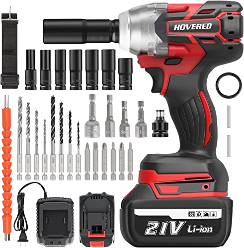 電動インパクトレンチ 21V 大容量 バッテリー2個セット 長時間 強力...