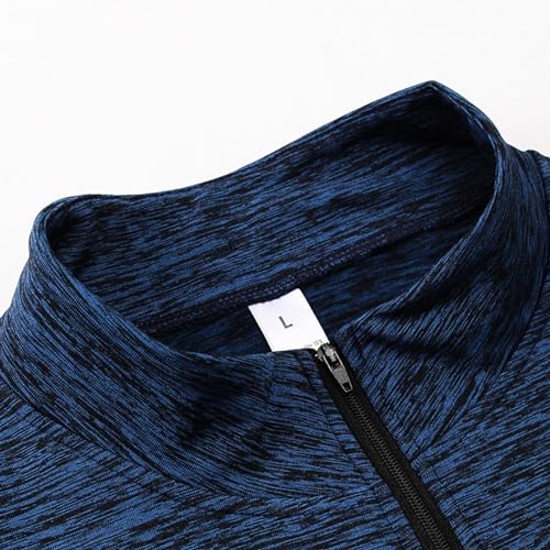 Pulôver masculino com decote em V e zíper forrado de lã, ajuste regular, outono inverno, moletom de