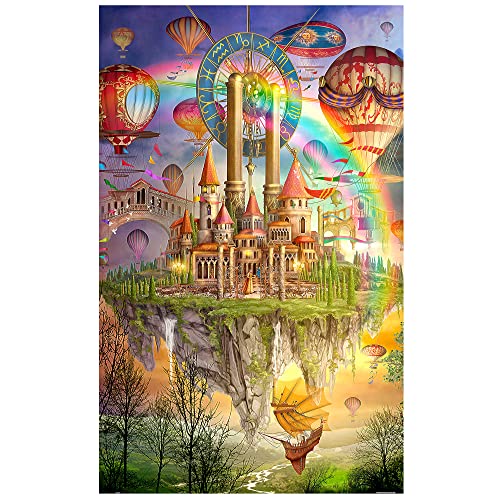 Pintoo Jigsaw Puzzles 4000 Piece for Adults - Ciro Marchetti - Tarot Town Beautiful Plastic Puzzle for Home Decor Zero Dust Easy Storage [H1757]
