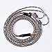 Kinboofi 2PIN Earphone Cable 8 Core Upgrade Wire Silver Plated Copper & High Purity Copper Hybrid Braided Replacement Earphone Cable for AS10 ZS10 ZS6 ZSR ZST ES4 TRN V80 V20(2 Pin, 3.5mm Plug)…