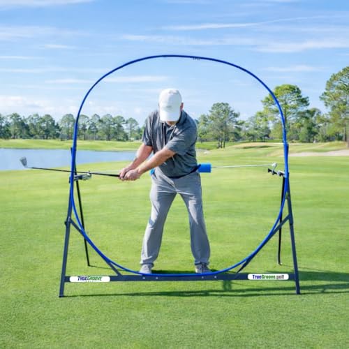 TrueGroove Swing Plane Trainer with Power Bar The ONLY Plane Trainer that Teaches Plane and Posture. Use Your own Clubs