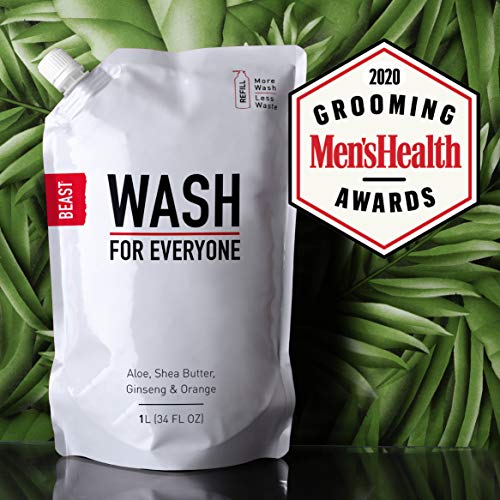Beast Wash For Everyone 16Oz Refill Pouch All-In-1 Hand & Body Wash #TOP3