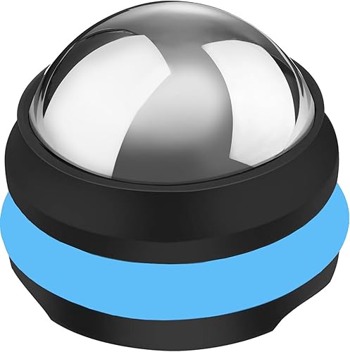 Bola de rodillo de masaje frío, bola de masaje de acero inoxidable para alivio de terapia de frío y calor, rodillo para músculos tejido profundo,