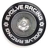 EVOLVERACING 盗難防止ボルトセット ナンバープレート専用 車検対応 (ブラック・ボルト長さ15㎜)