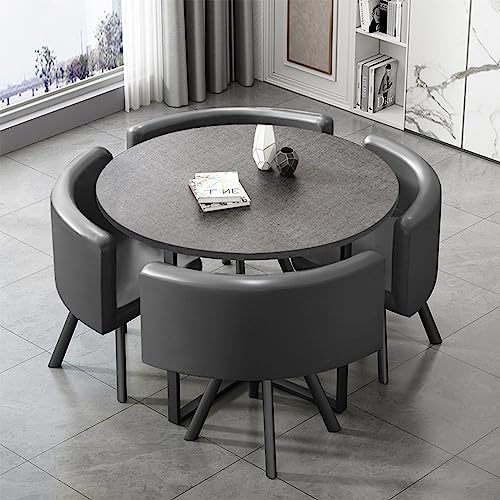 Juego de mesa y silla para oficina, recepción, club, café, negociación, ventas, mesas redondas, muebles que ahorran espacio para reuniones y eventos