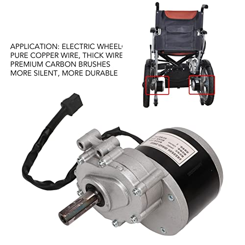 Topyond Elektrischer Rollstuhlmotor Mit Hohem Drehmoment, 250W, 24V DC, Gebürstet, Leistungsstark Und Langlebig, Rollstuhl Motor Speziell Für Elektrorollstühle Entwickelt
