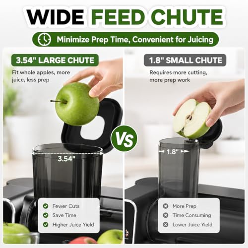 WETIE Cold Press Juicer, 3-in-1 Juicer Machines with 99% High Juice Yield - image 5