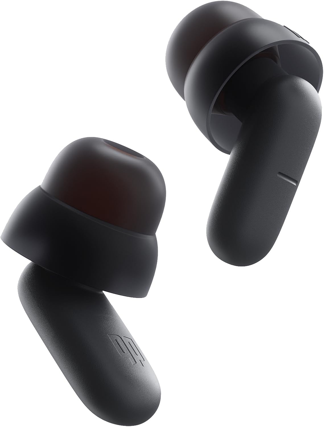 Ear Plugs for Sleeping All-Night Wear without Ear Pain Side Sleeper Patent Qufits Eartips Ultra-Comfy Reusable Earplugs for Sleep, Focus, Study, Travel, 23dB Noise Reduction - Black