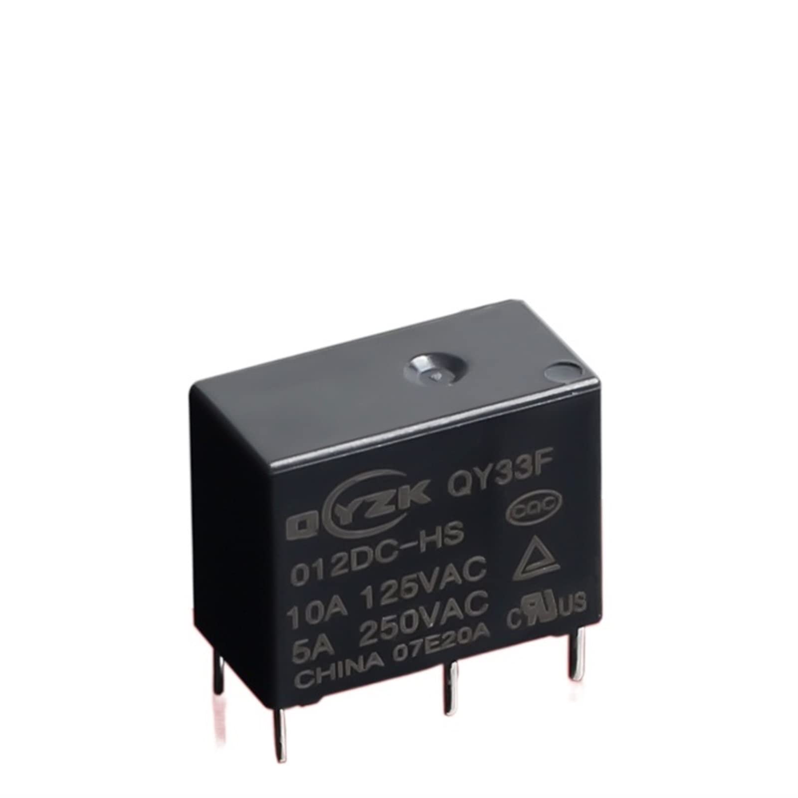 2PC 24VDC Miniatur-Leistungsrelais 5A250VAC ein Satz normalerweise offener 4-poliger kleiner 33F Ersatzteile (Size : 12V)