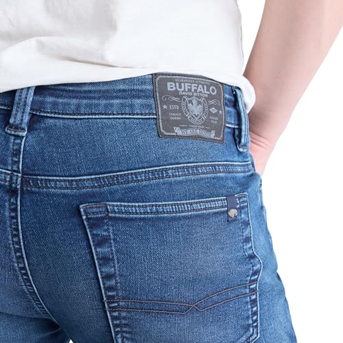 Buffalo David Bitton Men's Straight Six Jeans, Whiskered Fleece, 36W x 32L by Buffalo David Bitton - Used condition - Image 6